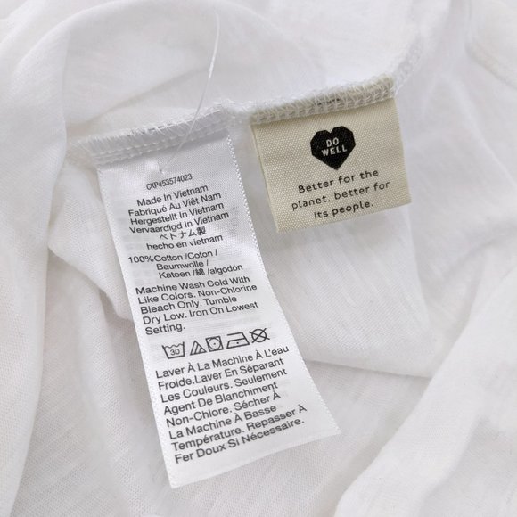 Madewell Size L Womens Whisper Cotton Rib-Crewneck Tee In White - Picture 7 of 7